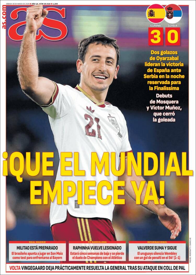 Portadas Deportivas Viernes 12/3/2026 
