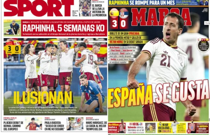 Portadas Deportivas Viernes 12/3/2026