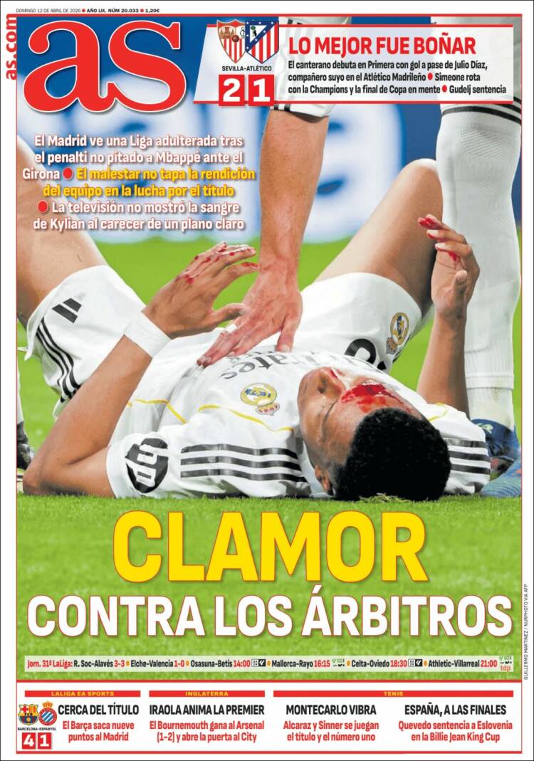 Portadas Deportivas Domingo 13/4/2026