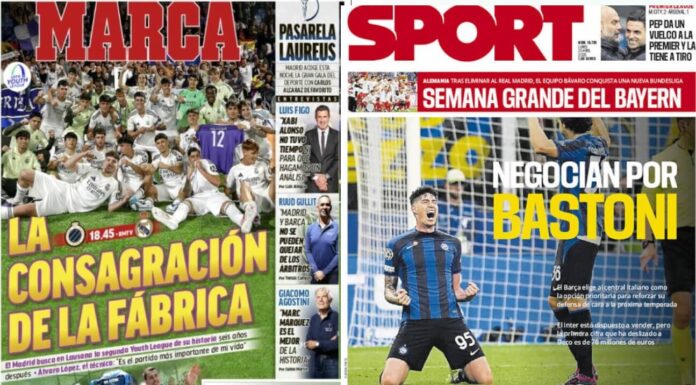Portadas Deportivas Lunes 20/4/2026 | Marca, As, Sport, Mundo Deportivo Portadas Deportivas Lunes 20/4/2026