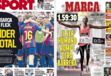 Portadas Deportivas Lunes 27/4/2026 | Marca, As, Sport, Mundo Deportivo Portadas Deportivas Lunes 27/4/2026