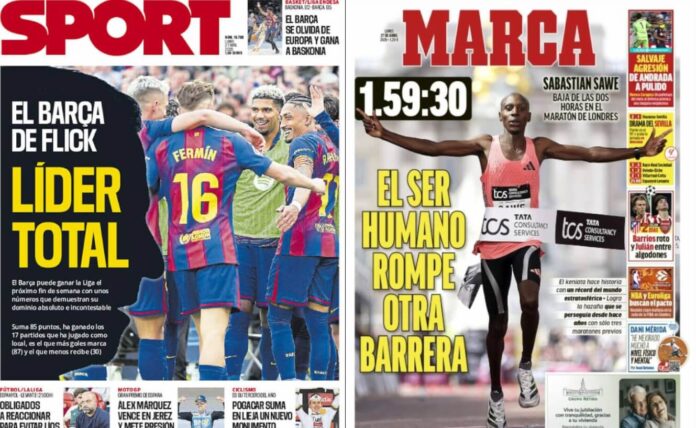 Portadas Deportivas Lunes 27/4/2026