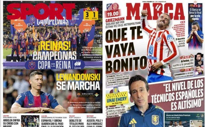 Portadas Deportivas Domingo 17/5/2026