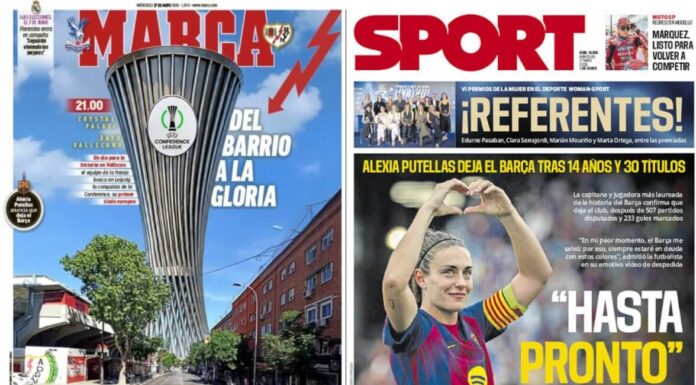 Portadas Deportivas Miércoles 27/5/2026 | Marca, As, Sport, Mundo Deportivo