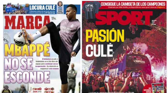 Portadas Deportivas Martes 12/5/2026 | Marca, As, Sport, Mundo Deportivo Portadas Deportivas Martes 12/5/2026
