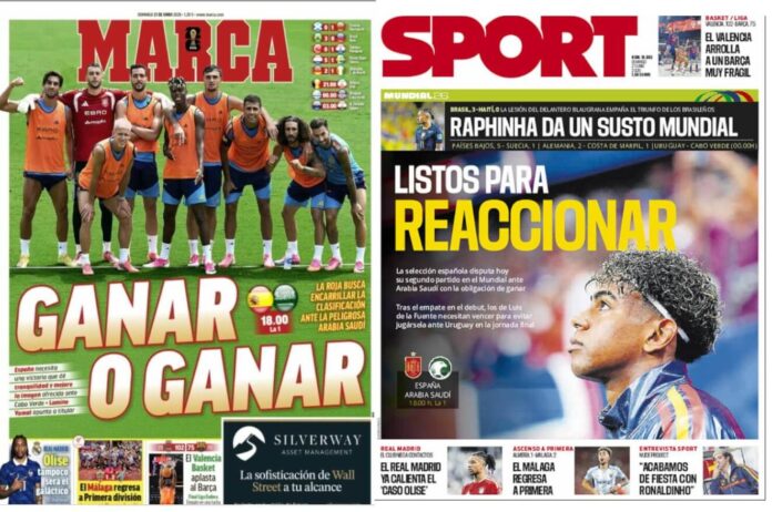 Portadas Deportivas Domingo 21/6/2026