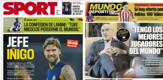 Portadas Deportivas Lunes 1/6/2026 | Marca, As, Sport, Mundo Deportivo Portadas Deportivas Lunes 1/6/2026