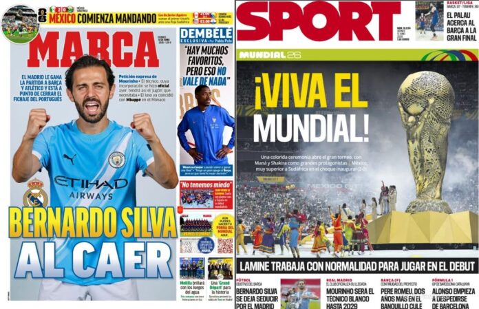 Portadas Deportivas Viernes 12/6/2026