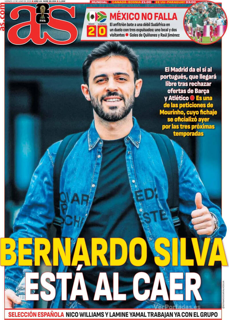 Portadas Deportivas Viernes 12/6/2026