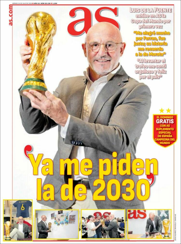 Portadas Deportivas Viernes 24/7/2026