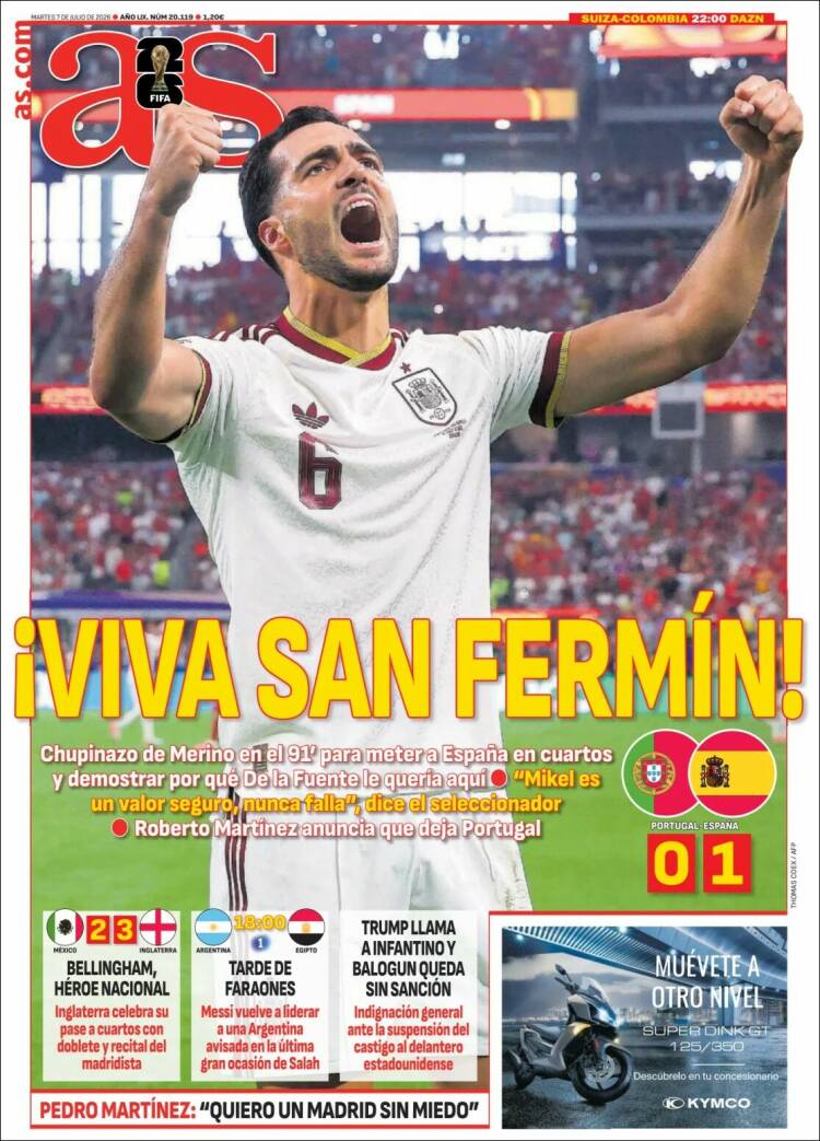 Portadas Deportivas Martes 7/7/2026