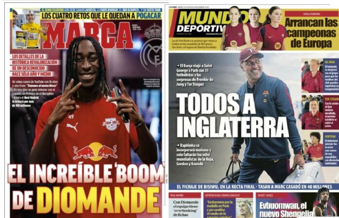 Portadas Deportivas Martes 28/7/2026