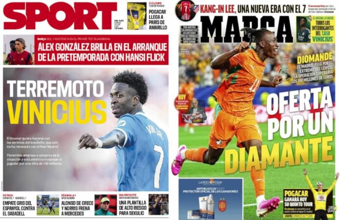 Portadas Deportivas Domingo 26/7/2026