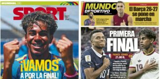 Portadas Deportivas Martes 14 /7/2026 | Marca, As, Sport, Mundo Deportivo Portadas Deportivas Martes 14 /7/2026