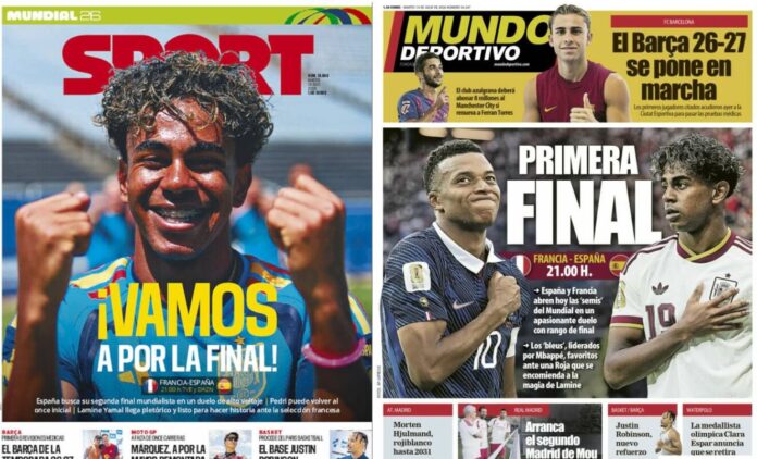 Portadas Deportivas Martes 14 /7/2026