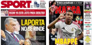 Portadas Deportivas Jueves 27/8/2026 | Marca, As, Sport, Mundo Deportivo Portadas Deportivas Jueves 27/8/2026