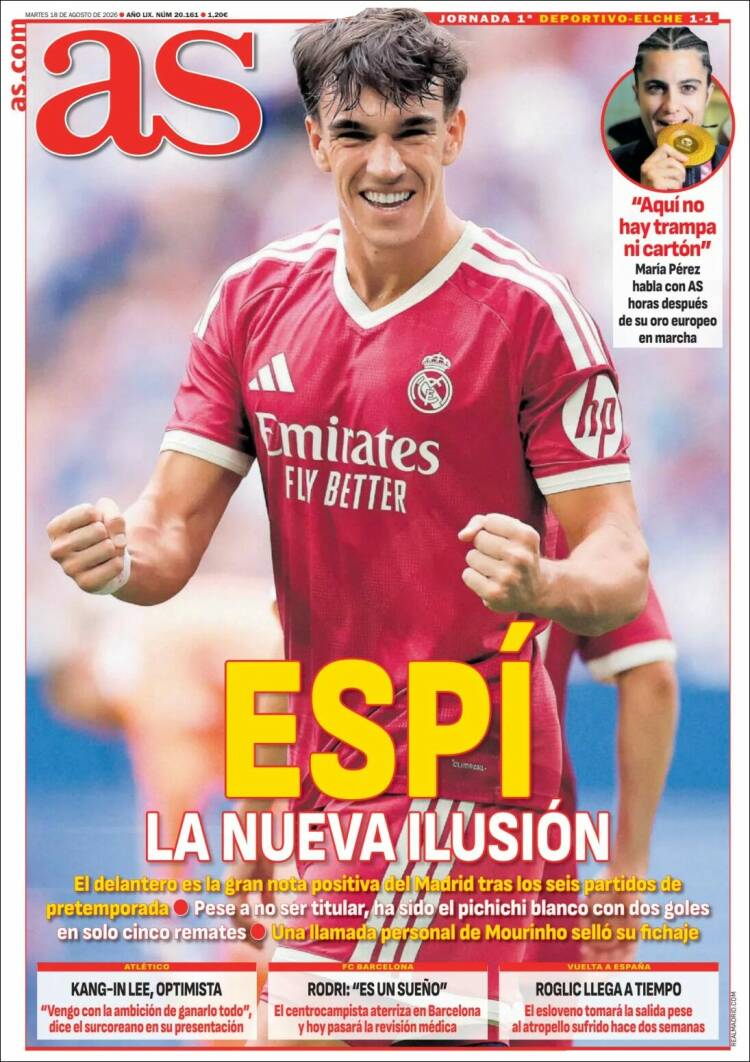 Portadas Deportivas Martes 18/8/2026