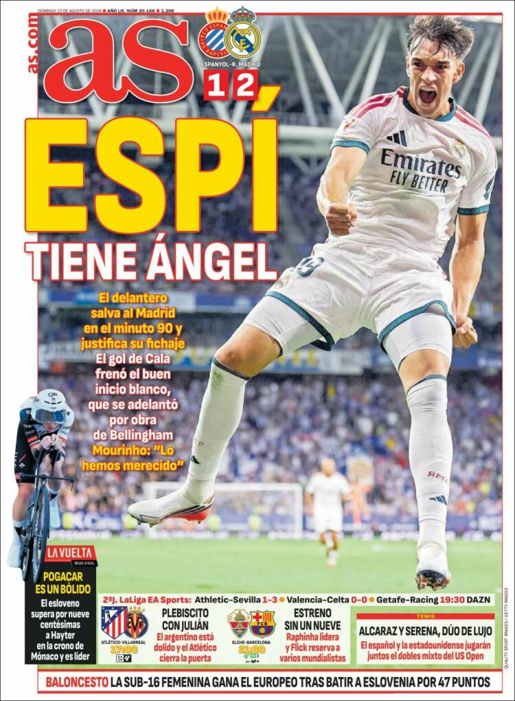 Portadas Deportivas Viernes 23/8/2026