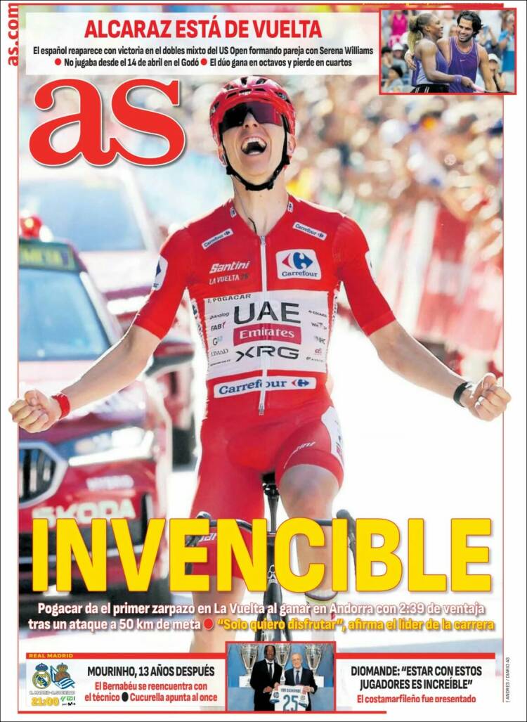 Portadas Deportivas Miércoles 26/8/2026