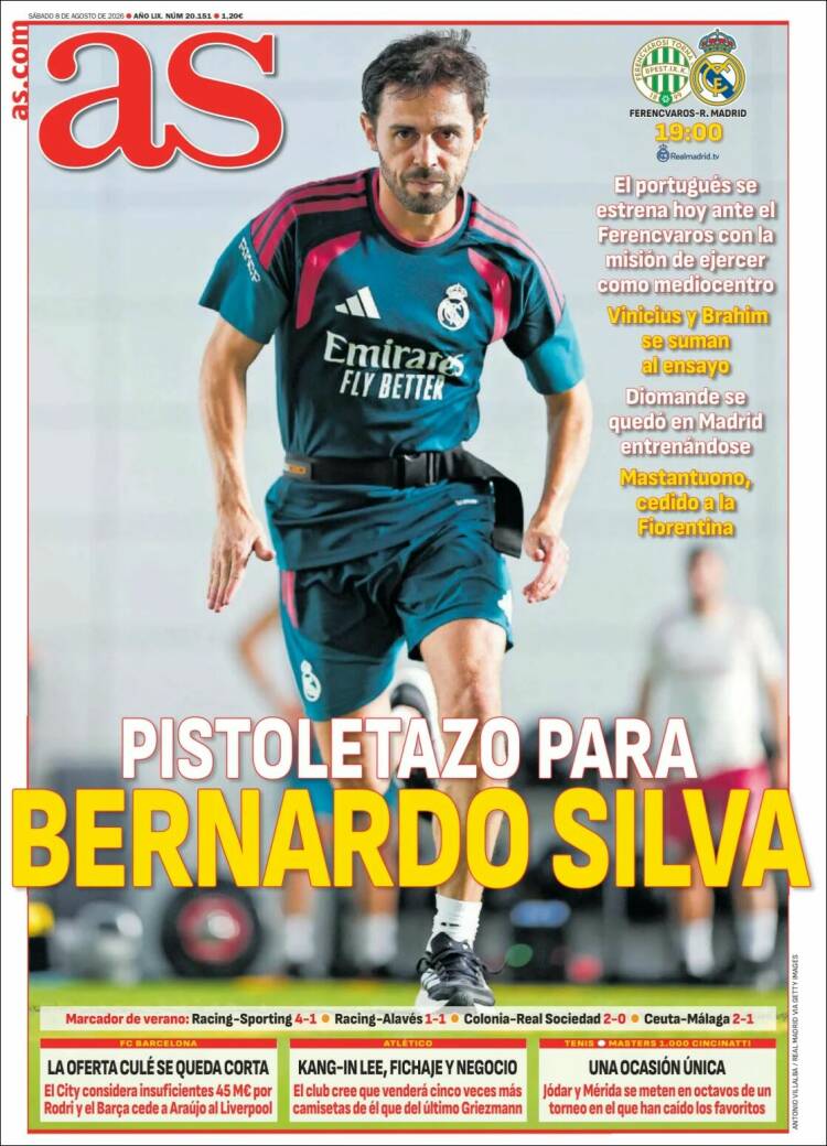 Portadas Deportivas Sábado 8/8/2026