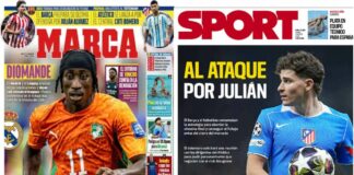 Portadas Deportivas Jueves 6/8/2026 | Marca, As, Sport, Mundo Deportivo Portadas Deportivas Jueves 6/8/2026
