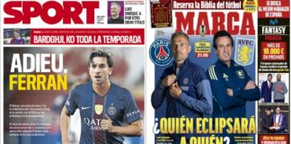 Portadas Deportivas miércoles 12/8/2026 | Marca, As, Sport, Mundo Deportivo Portadas Deportivas miércoles 12/8/2026