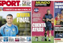 Portadas Deportivas Domingo 16/8/2026 | Marca, As, Sport, Mundo Deportivo Portadas Deportivas Domingo 16/8/2026