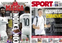 Portadas Deportivas Miércoles 26/8/2026 | Marca, As, Sport, Mundo Deportivo Portadas Deportivas Miércoles 26/8/2026