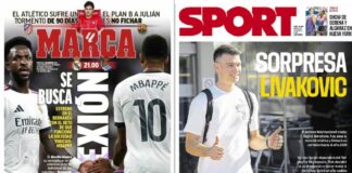Portadas Deportivas Miércoles 26/8/2026 | Marca, As, Sport, Mundo Deportivo Portadas Deportivas Miércoles 26/8/2026
