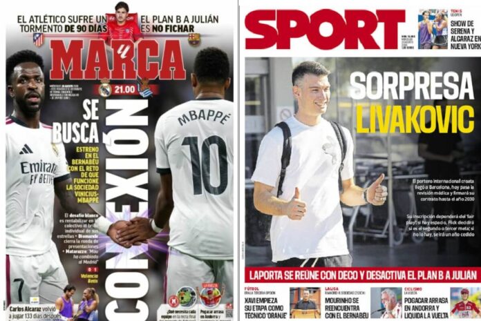 Portadas Deportivas Miércoles 26/8/2026