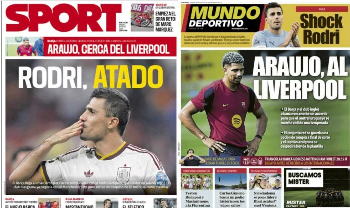 Portadas Deportivas Sábado 8/8/2026
