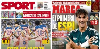 Portadas Deportivas Domingo 9/8/2026 | Marca, As, Sport, Mundo Deportivo