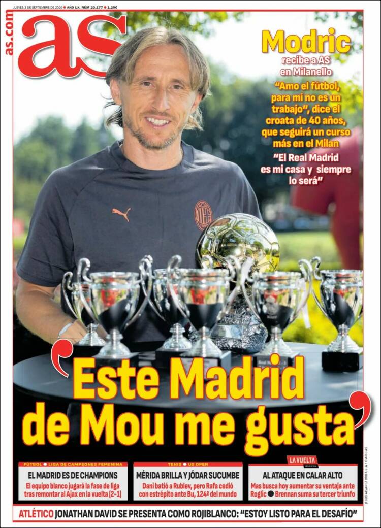 Portadas Deportivas Jueves 3/8/2026