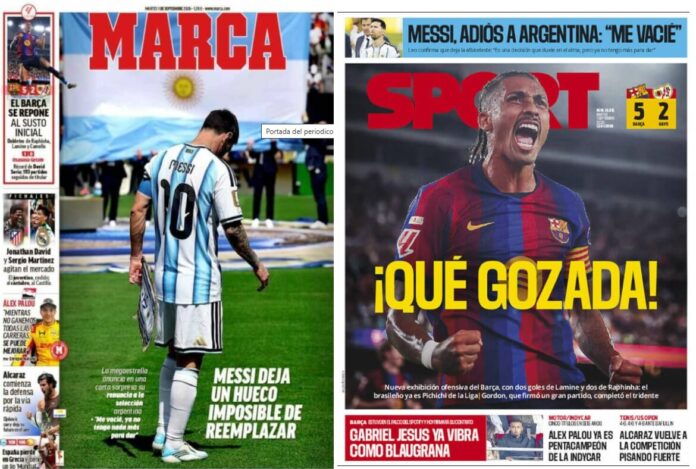 Portadas Deportivas Martes 1/9/2026