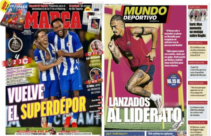 Portadas Deportivas Domingo 6/9/2026