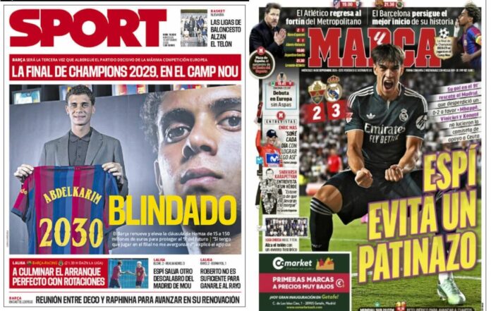 Portadas Deportivas Miércoles 16/9/2026