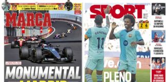 Portadas Deportivas Lunes 14/9/2026 | Marca, As, Sport, Mundo Deportivo