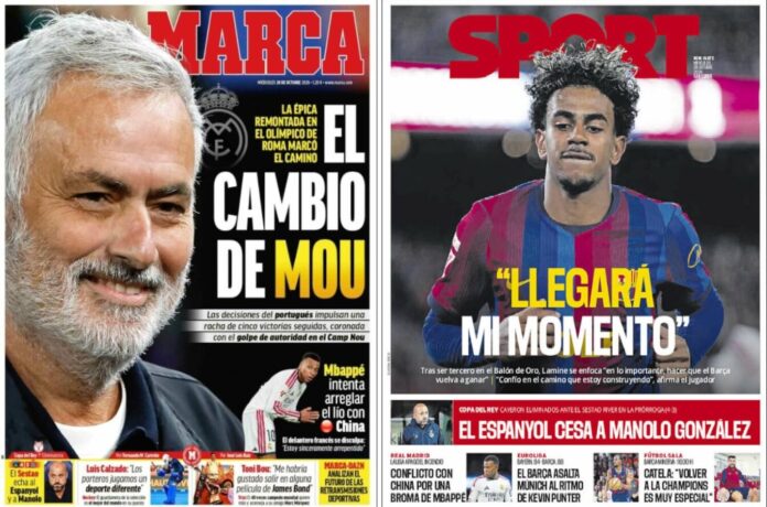 Portadas Deportivas Miércoles 28/10/2026