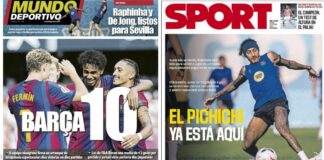 Portadas Deportivas Viernes 16/10/2026 | Marca, As, Sport, Mundo Deportivo Portadas Deportivas Viernes 16/10/2026