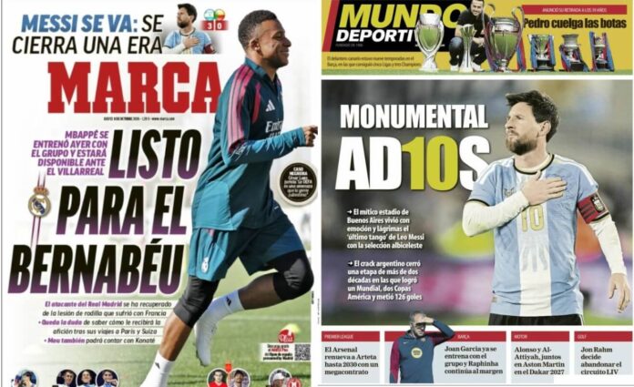 Portadas Deportivas Jueves 8/10/2026