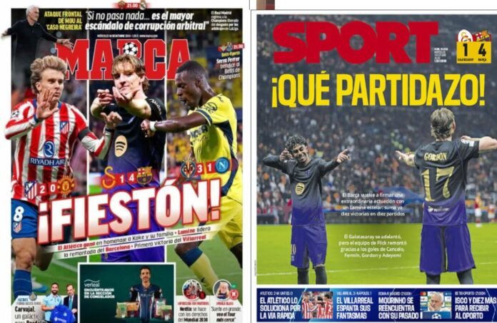 Portadas Deportivas Miércoles 14/10/2026