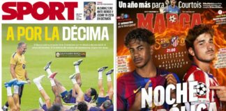 Portadas Deportivas Martes 13/10/2026 | Marca, As, Sport, Mundo Deportivo Portadas Deportivas Martes 13/10/2026